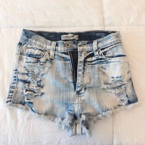 High waisted shorts